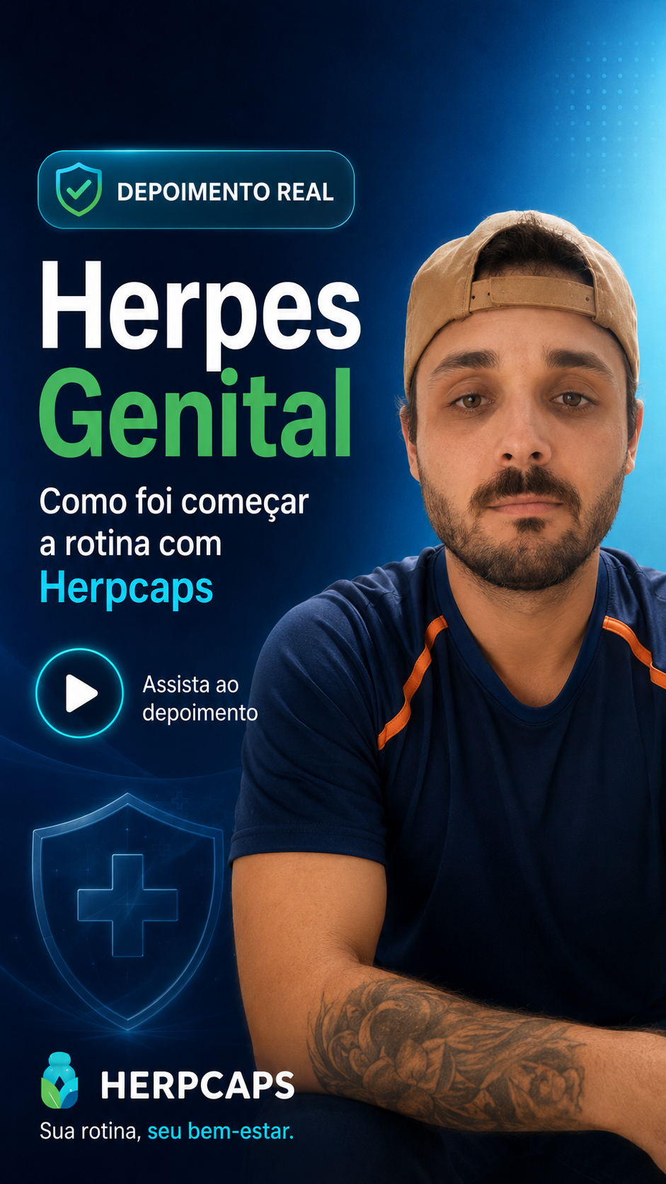Depoimento de cliente Herpcaps