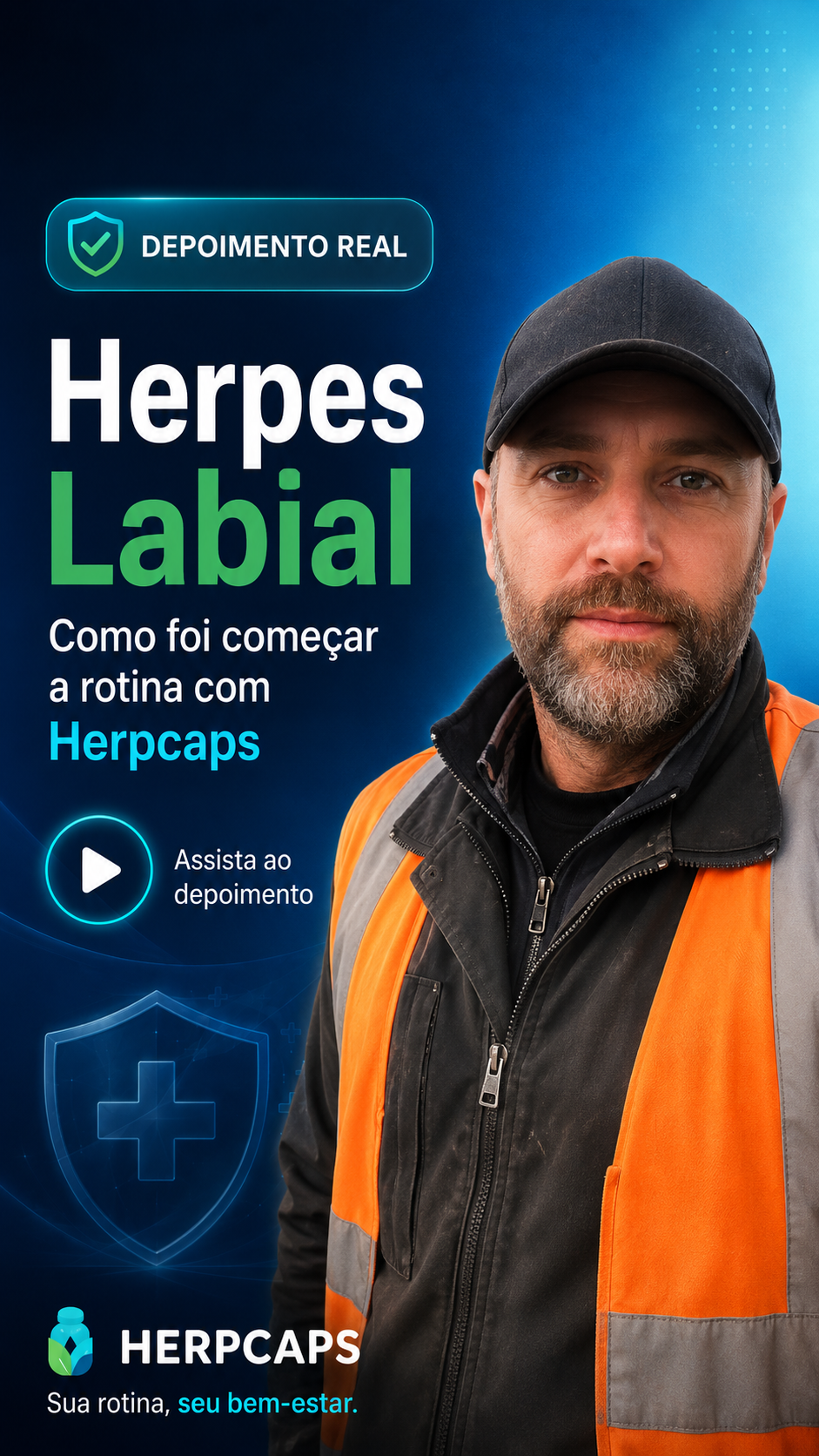 Depoimento de cliente Herpcaps